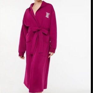 Savage X Fenty Burgundy Hooded Robe with Belt